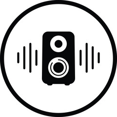 Fototapete - speaker icon. vector illustration