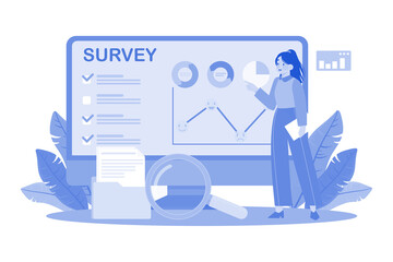 Wall Mural - Researchers track changes in attitudes with online surveys.