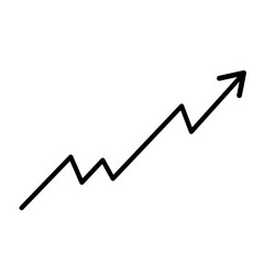 Wall Mural - business graph spike