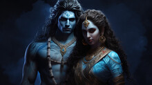 Lord Shiva And Goddess Parvathi