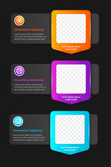 Poster - collection of vector colorful infographic typographic timeline report template with the biggest mile