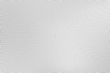 Poster - Halftone vector background. Monochrome halftone pattern. Abstract geometric dots background. Pop Art comic gradient black white texture. Design for presentation banner, poster, flyer, business card.