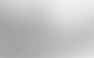 Leinwandbilder - Halftone vector background. Monochrome halftone pattern. Abstract geometric dots background. Pop Art comic gradient black white texture. Design for presentation banner, poster, flyer, business card.	