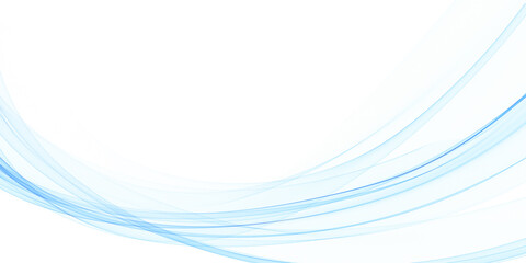 Sticker - soft blue lines in wave style background