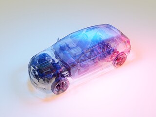 Sticker - Transparent model cars.