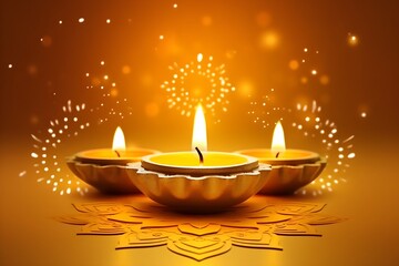 Happy Diwali, Festival of lights image ,Beautiful greeting image of shubh deepawali. generative ai