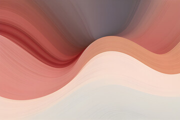 Wall Mural - Graphic Design Background With Modern Waves Background Illustration With Sienna, Pastel Gray and Old Mauve Color. Can Be Used as Card, Wallpaper or Background Texture.