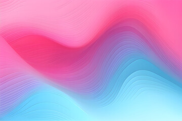 Wall Mural - Vibrant Colored Banner Background With Pastel Violet, Hot Pink and Sky Blue Color. Abstract Waves Design.