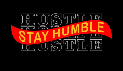 Wall Mural - hustle harder typography for print t shirt