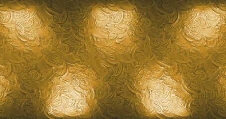 Wall Mural - abstract 3D rendering frame digital glitter sparks golden particles with wave shape flowing on gold background,luxury