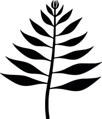 Poster - Tropical palm leaves on transparent background. Elegant vector silhouettes of lush, exotic foliage, bringing a touch of paradise to your designs. Generative AI 