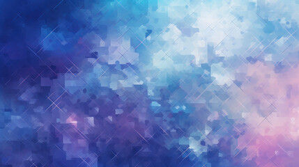 Poster - abstract blue background. Generative AI