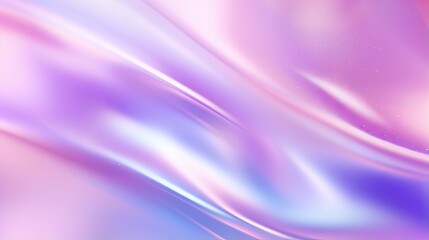 Wall Mural - Purple background with holographic foil texture - iridescent metal effect and rainbow gradient - vector illustration