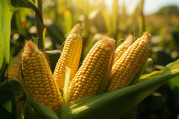 Poster - Corn in a field, ai generated