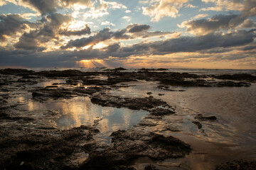 reflecting clouds on little puddles 2