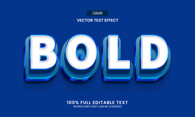 Wall Mural - Design editable text effect, Bold 3d retro vector illustration