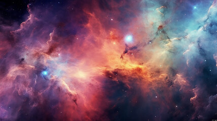 Wall Mural - galaxy cosmos abstract multicolored background.