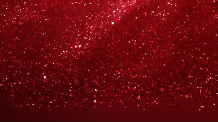 Wall Mural - shiny red glitter abstract background with bokeh effect