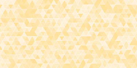 Wall Mural - Abstract seamless pattern of geometric shapes. Mosaic background of triangles. Geometric texture with light orange and pink triangles. Seamless abstract background for wallpapers