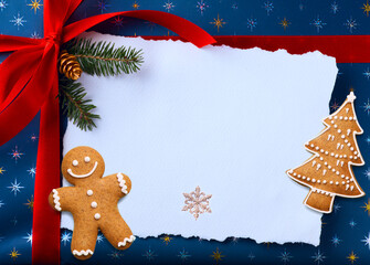 Wall Mural - christmas holidays border frame; christmas greeting card background