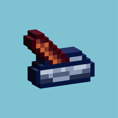 Poster - Isometric Pixel art 3d of lever for items asset. Lever on pixelated style.8bits perfect for game asset or design asset element for your game design asset.