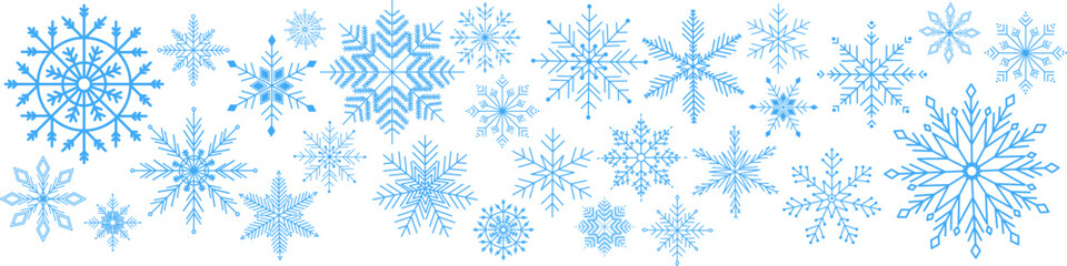 Wall Mural - snow template. snowflakes collection. snowflake vector icon