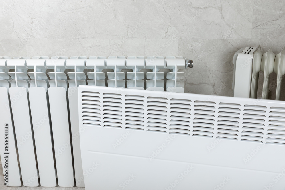 Different types of radiators. Heating systems store.Modern radiator at ...