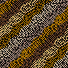 Poster - Grunge Geometric Vector Seamless Pattern made in ethnic style. African traditional design. Creative boho pattern.