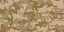Camouflage Seamless Paint. Camo Desert Canvas. Dirty Camo Print. Seamless Army Brush Digital Urban. Military Vector Background. Fabric Khaki Texture. Khaki Hunter Pattern. Modern Abstract Camouflage.