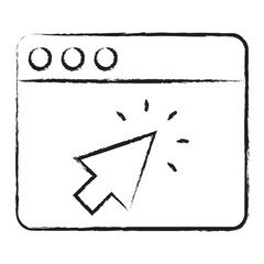 Sticker - Hand drawn Cursor browser icon