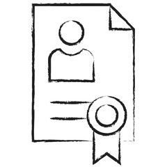 Poster - Hand drawn Certificate icon