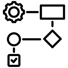 Poster - Workflow Outline Icon