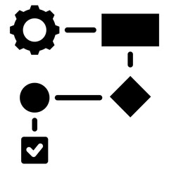 Poster - Workflow Glyph Icon