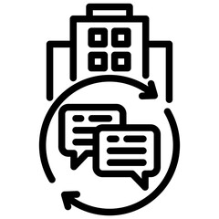 Poster - Internal Communication Outline Icon