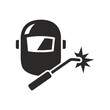 © Janis Abolins - Welding icon. Vector icon isolated on white background.