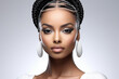 © msroster - a beautiful black woman with top and braids