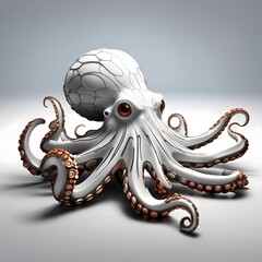 Octopus illustration Ai Generative