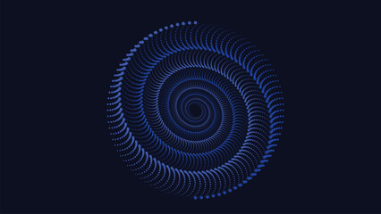 Wall Mural - Abstract spiral blue line milky way nebula galaxy in dark color. This symbol  line background can be used as a banner or wallpaper. This can used as a website background.