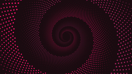 Wall Mural - Abstract spiral pink line round background. This minimalist design line symbol style background can be used as a banner. 