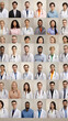 © serperm73 - Collage, portraits of doctors. AI generated.