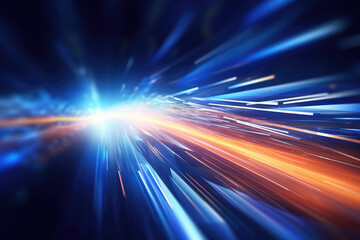 Poster - Abstract speed motion on the road (futuristic concept)
