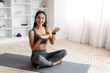 © Prostock-studio - Young indian woman eating healthy salad after workout