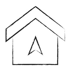 Wall Mural - Hand drawn Home Navigation icon