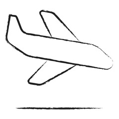 Poster - Hand drawn Flight Arrival icon