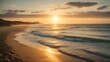 abendrot sonnenuntergang aufgang meer urlaub strand beach generative ki