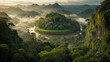 Amazon rainforest, Latin America, summer, dense jungle, living nature