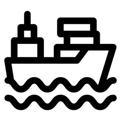 Sticker - Cargo Ship Icon