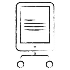 Poster - Hand drawn Tab Computing icon