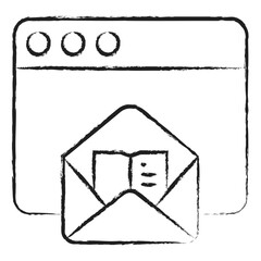 Poster - Hand drawn Web Notebook icon