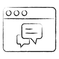 Sticker - Hand drawn Web Chat icon